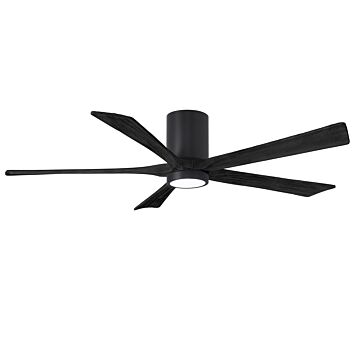 Irene 6-Speed DC 60" Ceiling Fan w/ Integrated Light Kit in Matte Black with Matte Black blades