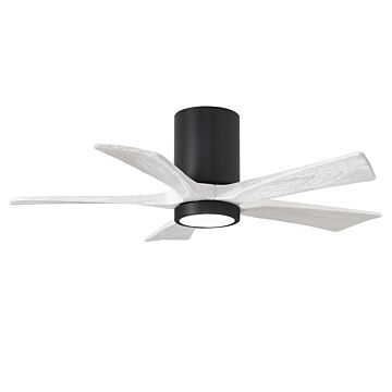 Irene 6-Speed DC 42" Ceiling Fan w/ Integrated Light Kit in Matte Black with Matte White blades