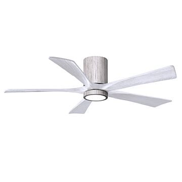 Irene 6-Speed DC 52" Ceiling Fan w/ Integrated Light Kit in Barnwood Tone with Matte White blades
