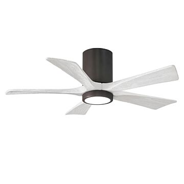 Irene 6-Speed DC 42" Ceiling Fan w/ Integrated Light Kit in Textured Bronze with Matte White blades