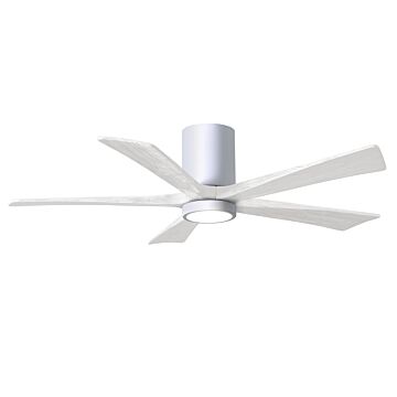 Irene 6-Speed DC 52" Ceiling Fan w/ Integrated Light Kit in White with Matte White blades