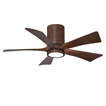 Irene 6-Speed DC 42" Ceiling Fan w/ Integrated Light Kit in Walnut Tone with Walnut Tone blades