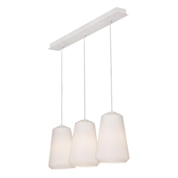 Isla Three Light Pendant in White by AFX Lighting