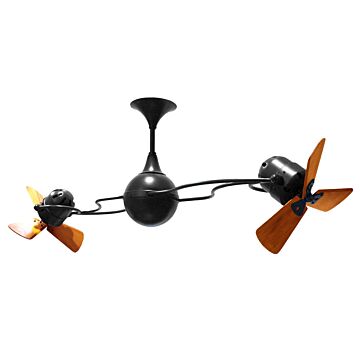 Italo Ventania 53 62" Ceiling Fan in Matte Black