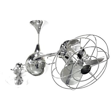 Italo Ventania 53 60" Ceiling Fan in Polished Chrome