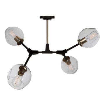 Artcraft Organic 4-Light Ceiling Light in Vintage Brass