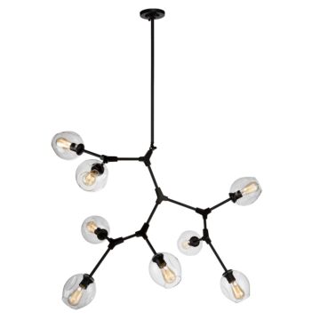 Artcraft Organic 8-Light Chandelier in Black