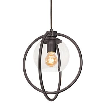 Jamie One Light Pendant in Black by AFX Lighting