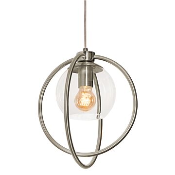 Jamie One Light Pendant in Satin Nickel by AFX Lighting