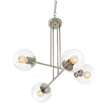 Jamie Four Light Pendant in Satin Nickel by AFX Lighting
