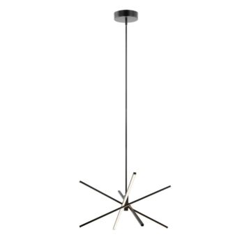 Jaxx LED Pendant in Black by AFX Lighting