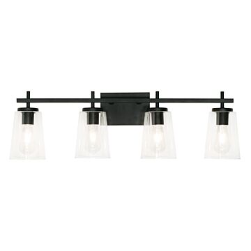Joanna Four Light Vanity in Black by AFX Lighting