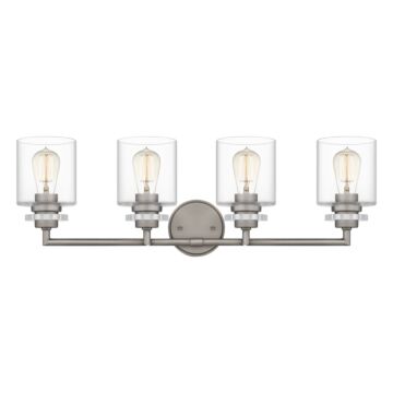 Jaspar 4-Light Bathroom Vanity Light in Antique Nickel