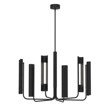 Carson LED Chandelier in Midnight Black by Visual Comfort Studio