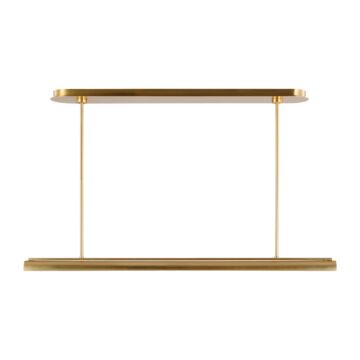 Carson LED Linear Chandelier in Burnished Brass by Visual Comfort Studio