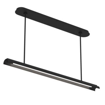 Carson LED Linear Chandelier in Midnight Black by Visual Comfort Studio