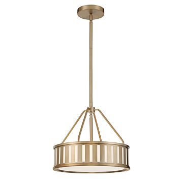 Kendal Three Light Pendant in Vibrant Gold by Crystorama