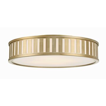 Kendal Four Light Flush Mount in Vibrant Gold by Crystorama