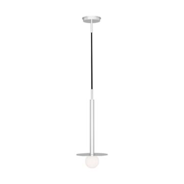 Nodes One Light Pendant in Polished Nickel by Visual Comfort Studio