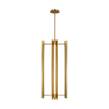 Carson LED Pendant in Burnished Brass by Visual Comfort Studio