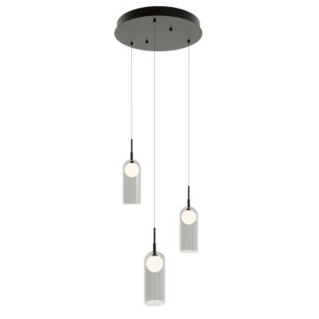 Kiran LED Pendant in Black by AFX Lighting