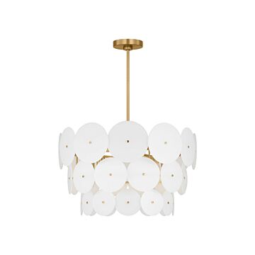 Emery 12 Light Chandelier in Burnished Brass by Visual Comfort Studio