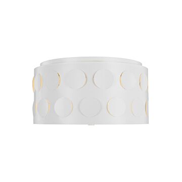 Dottie Three Light Flush Mount in Matte White by Visual Comfort Studio
