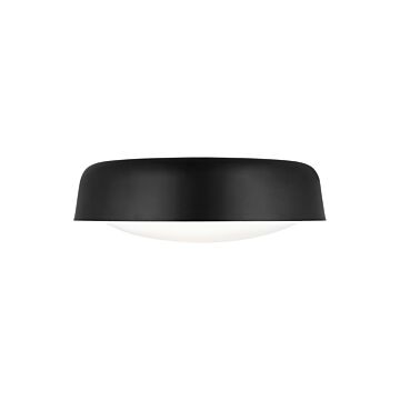 Draper Two Light Flush Mount in Midnight Black by Visual Comfort Studio