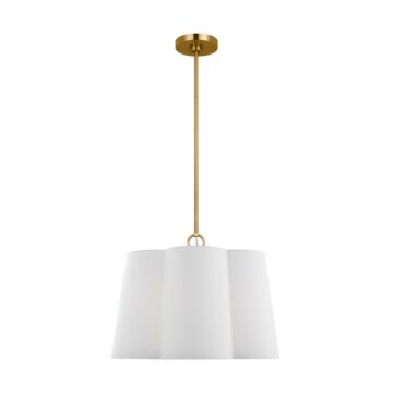 Bronte Three Light Pendant in Burnished Brass by Visual Comfort Studio