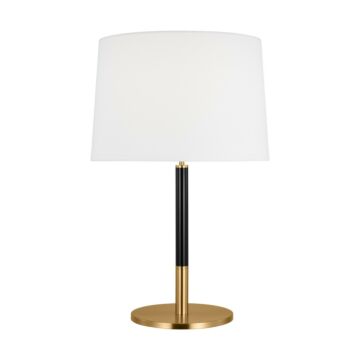 Monroe One Light Table Lamp in Burnished Brass by Visual Comfort Studio