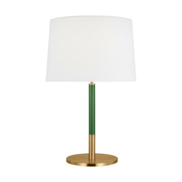 Monroe One Light Table Lamp in Burnished Brass by Visual Comfort Studio