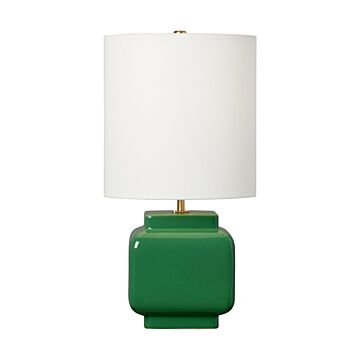 Anderson One Light Table Lamp in Green by Visual Comfort Studio