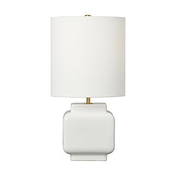 Anderson One Light Table Lamp in New White by Visual Comfort Studio