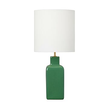 Anderson One Light Table Lamp in Green by Visual Comfort Studio