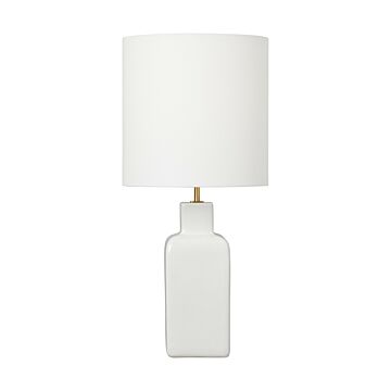 Anderson One Light Table Lamp in New White by Visual Comfort Studio