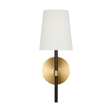 Monroe One Light Wall Sconce in Burnished Brass by Visual Comfort Studio
