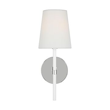 Monroe One Light Wall Sconce in Polished Nickel by Visual Comfort Studio