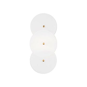 Emery Two Light Wall Sconce in Burnished Brass by Visual Comfort Studio