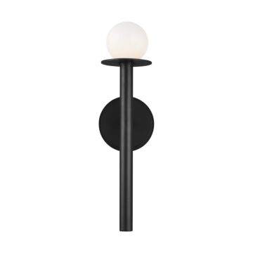 Nodes One Light Wall Sconce in Midnight Black by Visual Comfort Studio