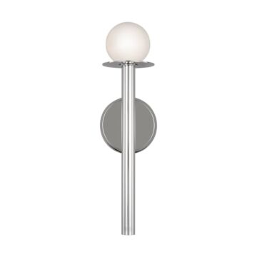 Nodes One Light Bath Vanity in Polished Nickel by Visual Comfort Studio