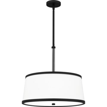 Kylen Four Light Pendant in Matte Black by Quoizel