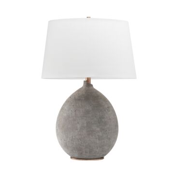 Denali One Light Table Lamp in Gray by Hudson Valley