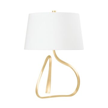 Tharold One Light Table Lamp in Vintage Gold Leaf by Hudson Valley