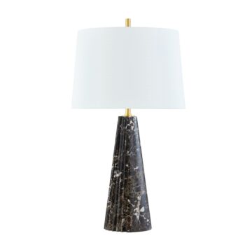 Fanny One Light Table Lamp in Aged Brass by Hudson Valley