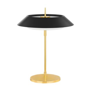 Westport Three Light Table Lamp in Aged Brass Soft Black by Hudson Valley