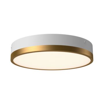 Adelaide LED Flush Mount in Aged Gold White by Alora