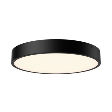 Adelaide LED Flush Mount in Matte Black by Alora