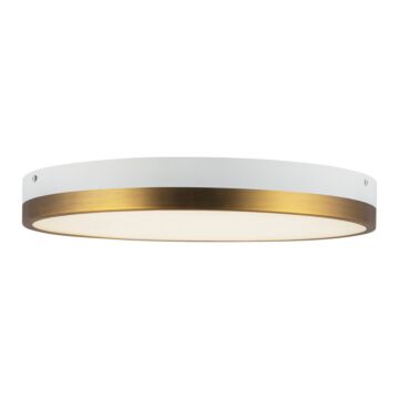 Adelaide LED Flush Mount in Aged Gold White by Alora