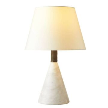 Everly  Table Lamp in White Graphite Heritage Brass Ivory by Arteriors