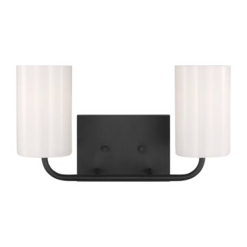 Rhett  Bathroom Vanity Light in Midnight Black by Generation Lighting